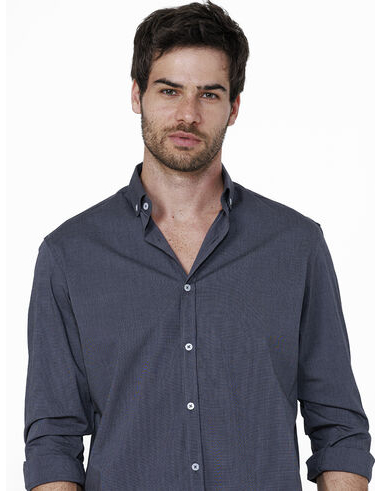 imagem de Camisa Manga Longa Fil A Fil Span Preto