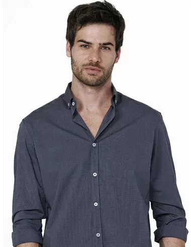 imagem de Camisa Manga Longa Fil A Fil Span Preto