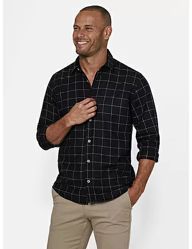 imagem de Camisa Manga Longa Grid Flanela