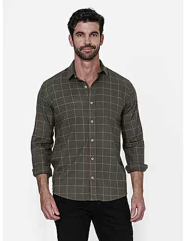 imagem de Camisa Manga Longa Grid Flanela