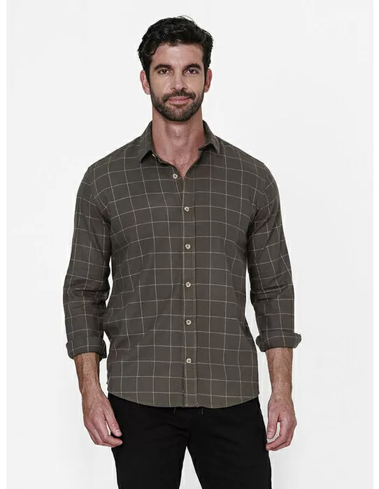 imagem do produto Camisa Manga Longa Grid Flanela