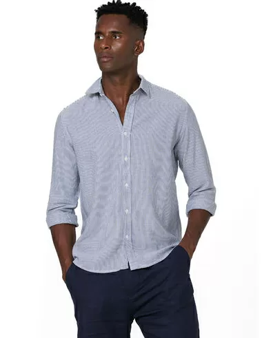 imagem de Camisa Manga Longa Linen Stripes