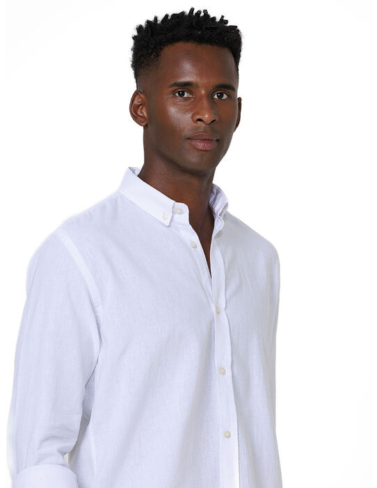 imagem de Camisa Manga Longa Linho Brisa Branco