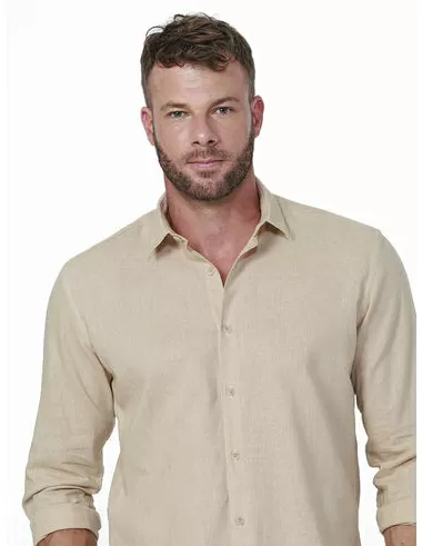 imagem de Camisa Manga Longa Linho Duna Areia