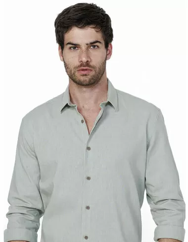 imagem de Camisa Manga Longa Linho Duna Verde
