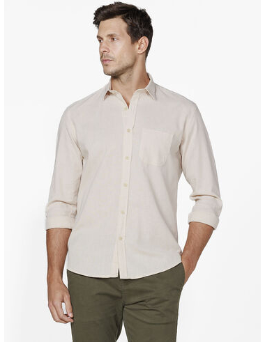 imagem de Camisa Manga Longa Linho Glasgow Areia