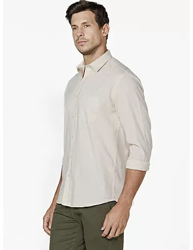 imagem de Camisa Manga Longa Linho Glasgow Areia