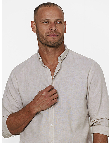 imagem de Camisa Manga Longa Linho Kiel  Natural