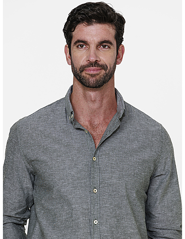 imagem de Camisa Manga Longa Linho Kiel  Verde