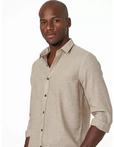 imagem de Camisa Manga Longa Linho Terrano  Caramelo