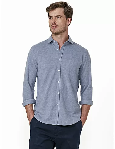imagem de Camisa Manga Longa Malha Oxford