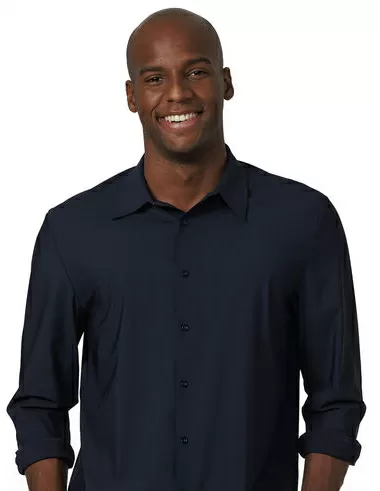 imagem de Camisa Manga Longa Malha Ultra Tech Azul Marinho