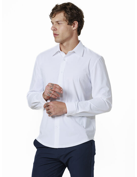 imagem de Camisa Manga Longa Malha Ultra Tech Branco