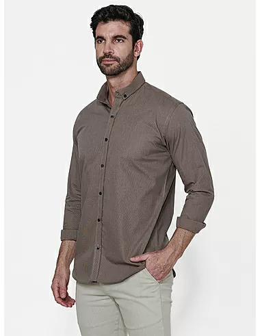 imagem de Camisa Manga Longa Micro Plaid 