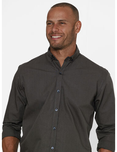 imagem de Camisa Manga Longa Micro Plaid  Verde Musgo/Marinho
