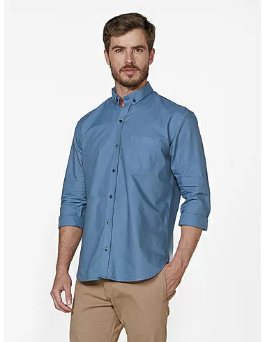 imagem de Camisa Manga Longa New Oxford Arket Azul Nvoa
