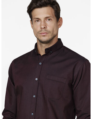imagem de Camisa Manga Longa New Oxford Arket Vinho