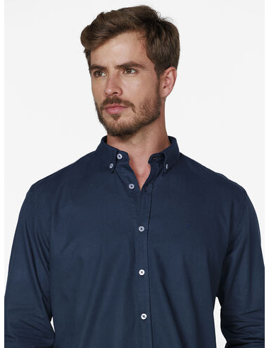 imagem de Camisa Manga Longa Oxford Kaunas Azul Marinho