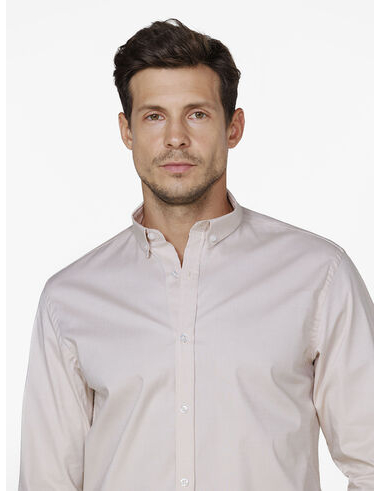 imagem de Camisa Manga Longa Oxford Span II Areia