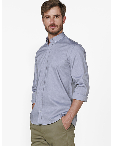 imagem de Camisa Manga Longa Oxford Span II Preto