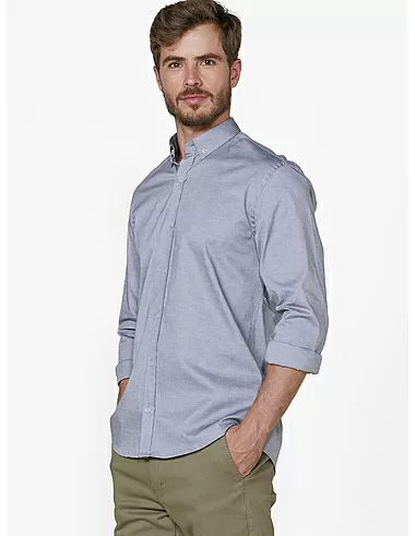 imagem de Camisa Manga Longa Oxford Span II Preto