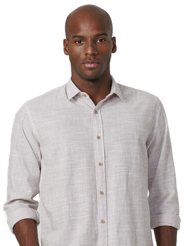 imagem de Camisa Manga Longa Slub Alpha Kaki