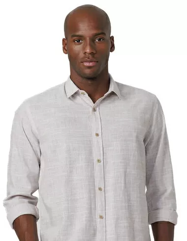 imagem de Camisa Manga Longa Slub Alpha Kaki