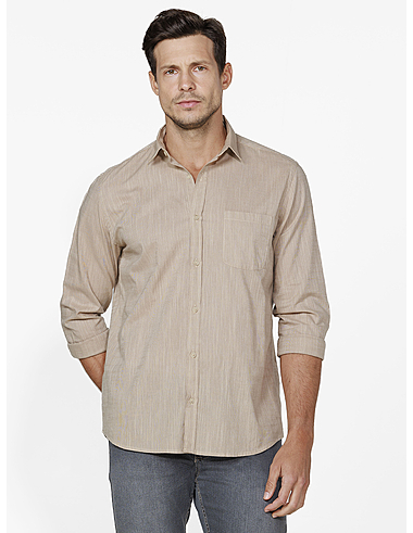 imagem de Camisa Manga Longa Slub Landes Khaki 