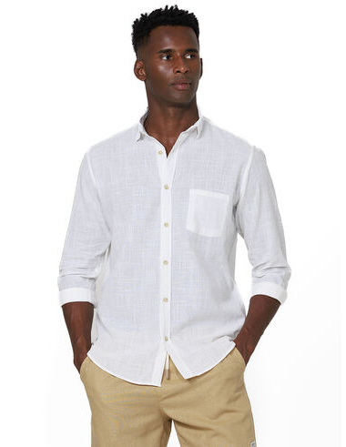 imagem de Camisa Manga Longa Slub Marítimo