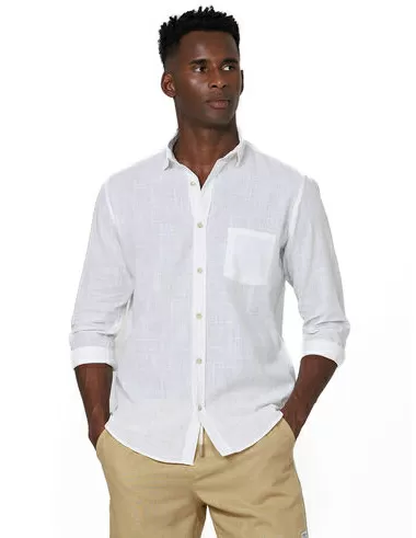 imagem de Camisa Manga Longa Slub Mar�timo