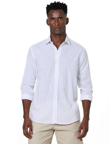 imagem de Camisa Manga Longa Slub Stripes