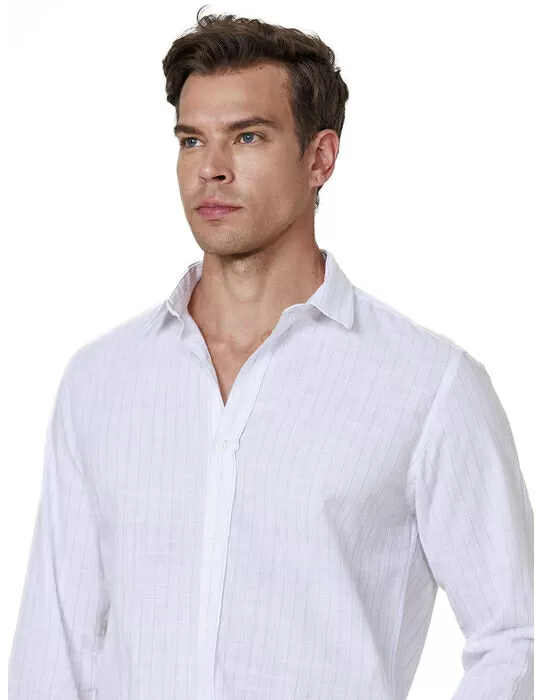 imagem do produto Camisa Manga Longa Slub Stripes