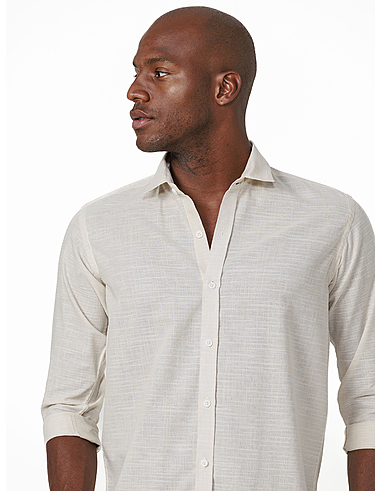 imagem de Camisa Manga Longa Slub Suncoast Areia