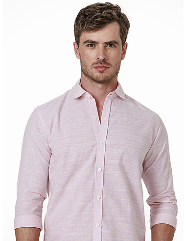 imagem de Camisa Manga Longa Slub Suncoast Rosa