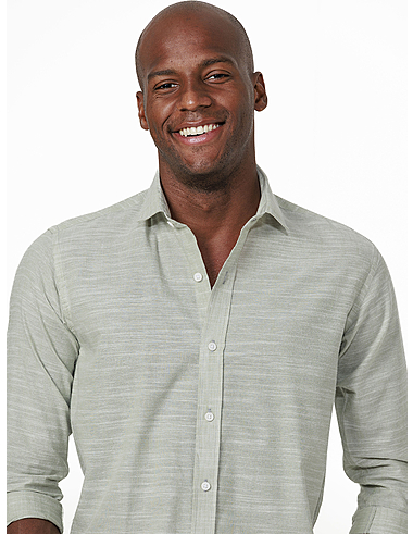 imagem de Camisa Manga Longa Slub Suncoast Verde Oliva