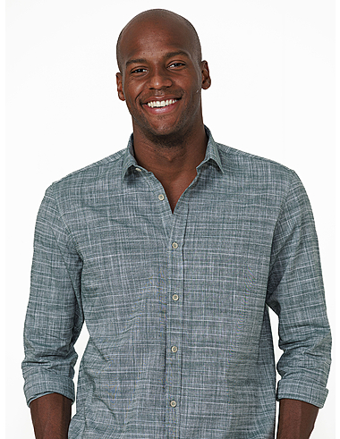 imagem de Camisa Manga Longa Slub Trama Verde