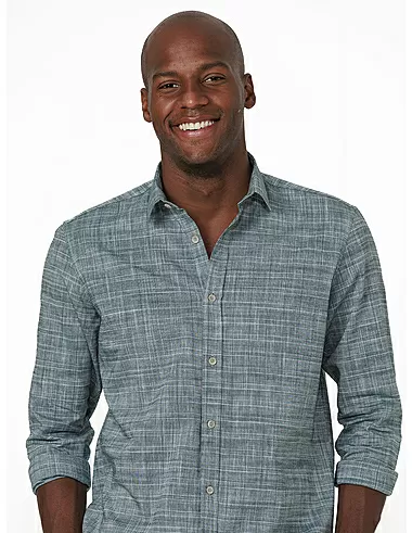 imagem de Camisa Manga Longa Slub Trama Verde