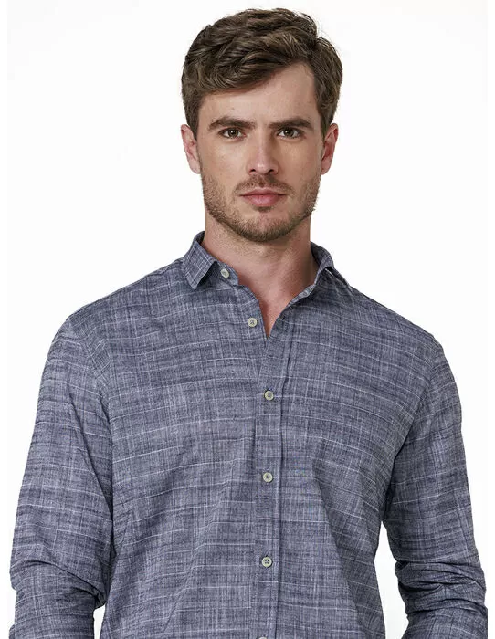 imagem do produto Camisa Manga Longa Slub Trama