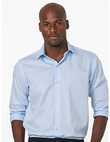 imagem de Camisa Manga Longa Social Dobby Atlas Azul Claro