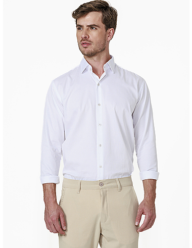 imagem de Camisa Manga Longa Social Dobby Atlas Branco