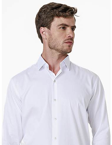 imagem de Camisa Manga Longa Social Dobby Atlas Branco