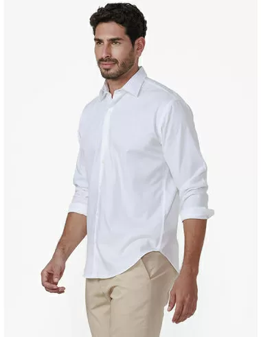 imagem de Camisa Manga Longa Social Dobby Matter Branco