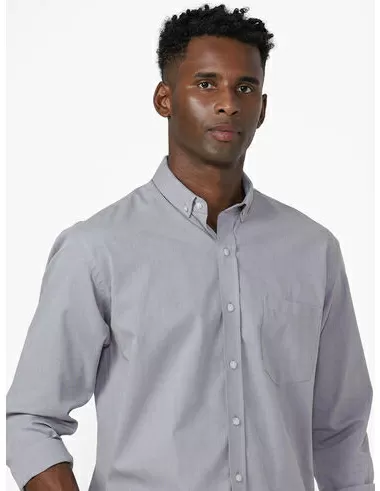 imagem de Camisa Manga Longa Social Icon Cinza Claro