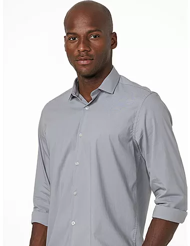 imagem de Camisa Manga Longa Social Prime Cinza