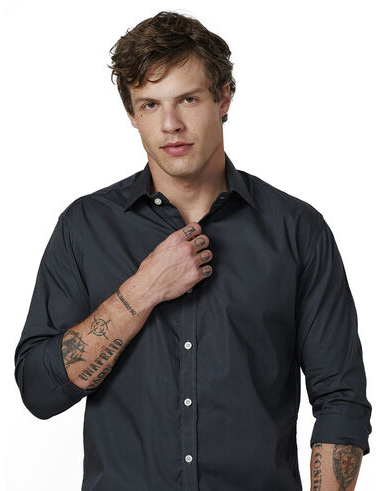 imagem de Camisa Manga Longa Social Stratto Cinza Chumbo