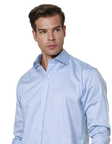 imagem de Camisa Manga Longa Social Sync Azul Bebe