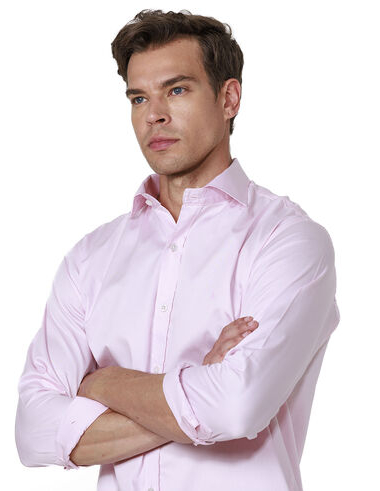 imagem de Camisa Manga Longa Social Sync Rosa Bebê