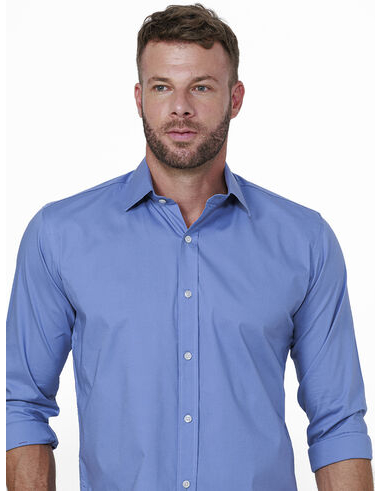 imagem de Camisa Manga Longa Social Workline Span Azul
