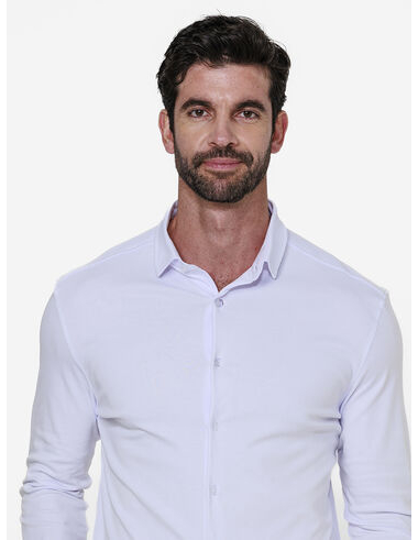imagem de Camisa Manga Longa Suedine  Branco