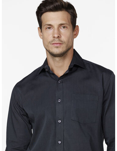 imagem de Camisa Manga Longa Tricoline Arhus Preto